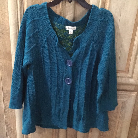 Pretty Pre-Owned Blue Sweater (Size Petite Small) - Picture 3 of 9